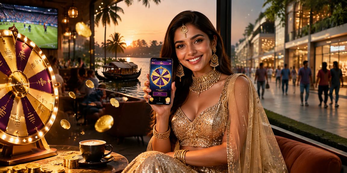 Players enjoying rummy card game in a vibrant Indian setting